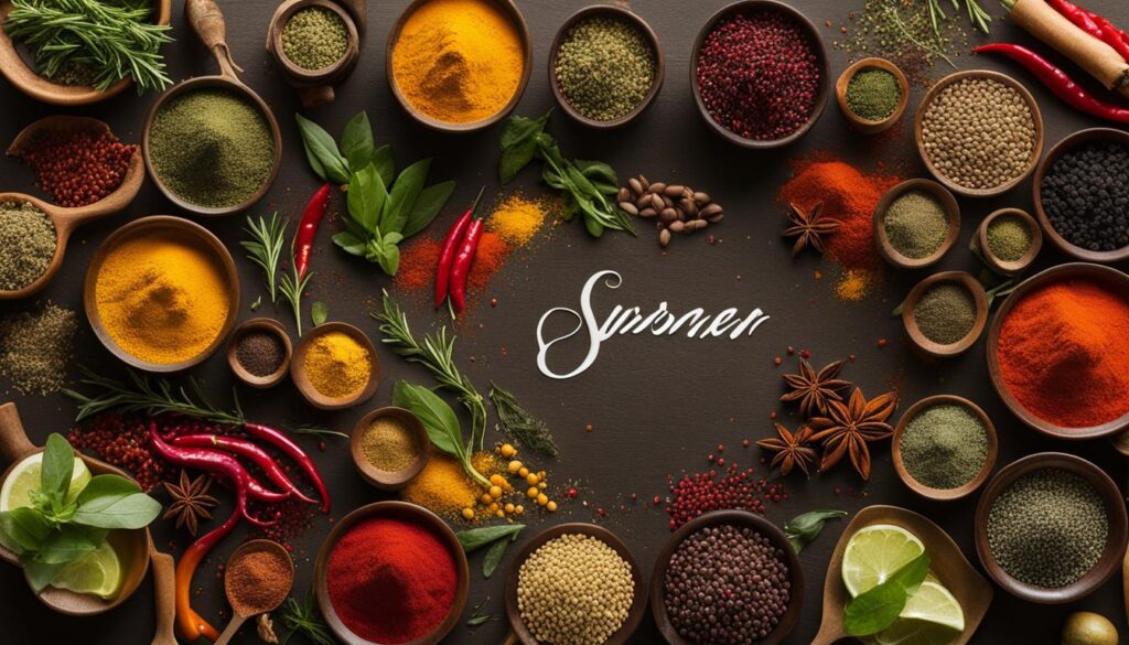 Spices and herbs for snacks